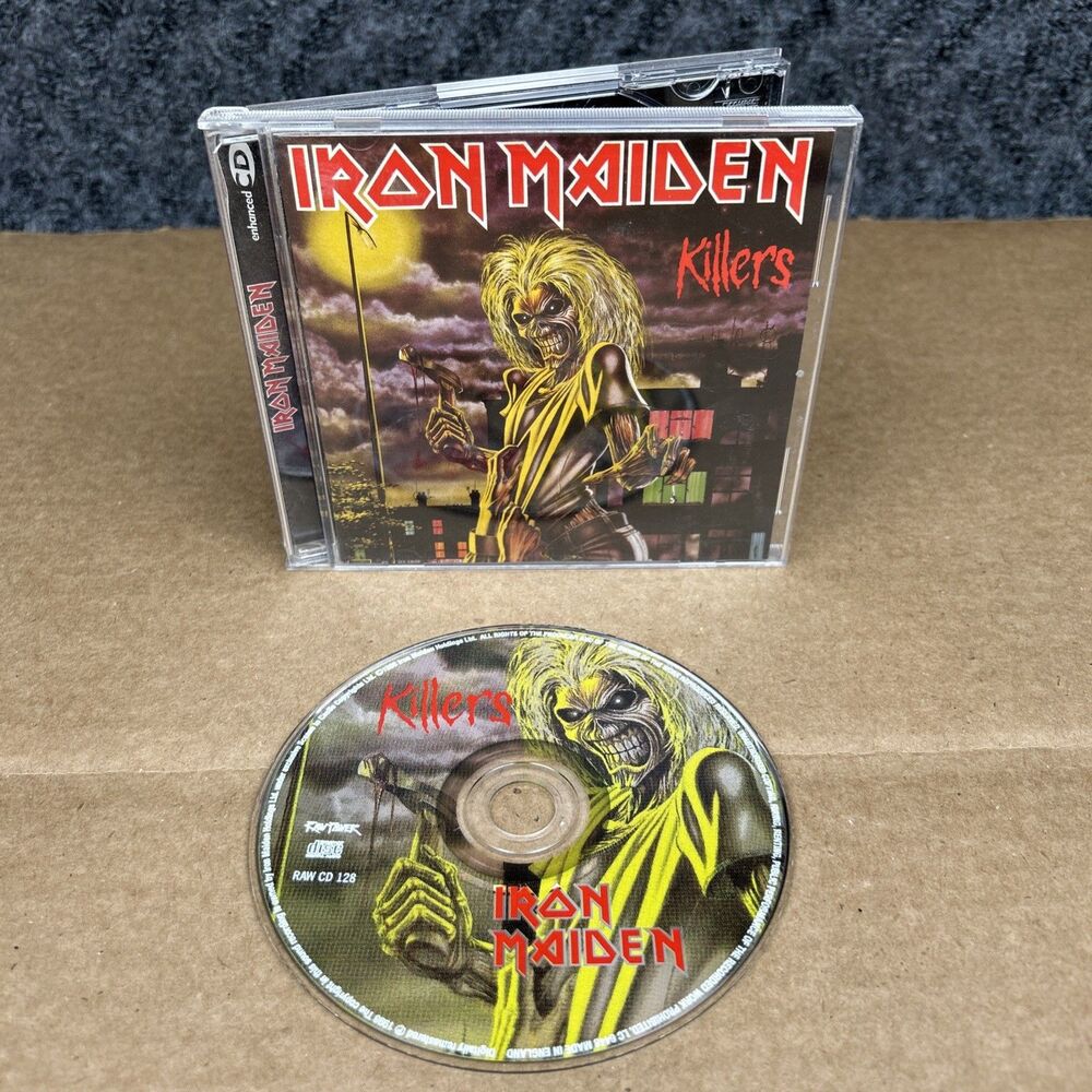 Iron Maiden Killers CD Rock/Metal RAW POWER 1998 RAW CD 128 Enhanced w Videos!